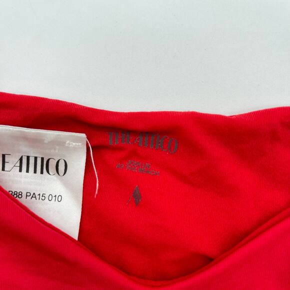 THE ATTICO | NWT Strapless Bikini Set in Red Cheeky Bandeau S - Picture 7 of 11